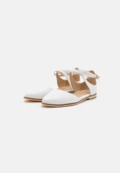 Anna Field Leather- Ballerina'S Met Enkelbandjes - White -Anna Field 04b387330986465db9445e95468219d7