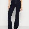 Flared Jeans - Dark Blue Denim