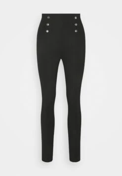 Anna Field Punto Leggings With Button Detail - Legging - Black -Anna Field 128131271e9646dc855d17ee160ec4ec