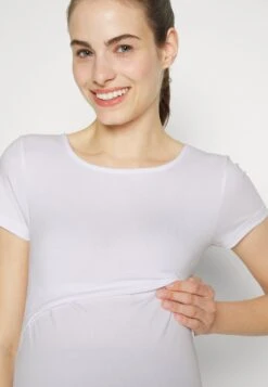 2 Pack - T-Shirt Basic - Pink - 402_White - 001_White - 001 -Anna Field 12ef41c75d0b40ce9315bc36365fed97