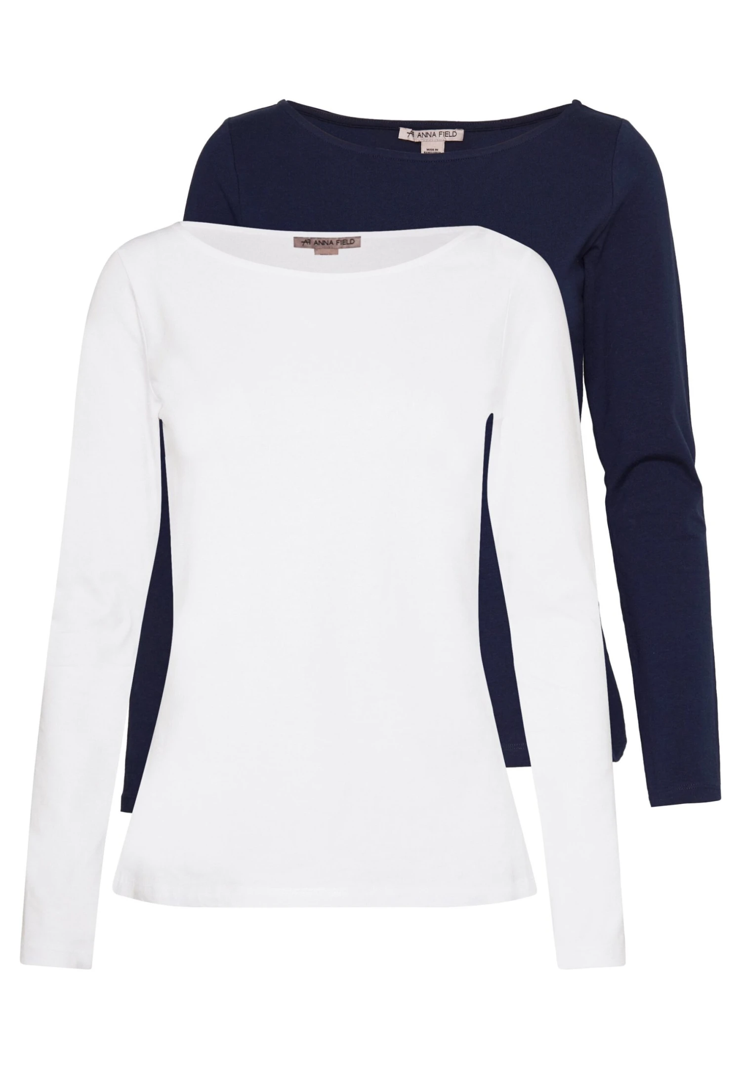 Anna Field 2 Pack - Longsleeve - Maritime Blue/White 1 Anna Field 2 Pack - Longsleeve - Maritime Blue/White