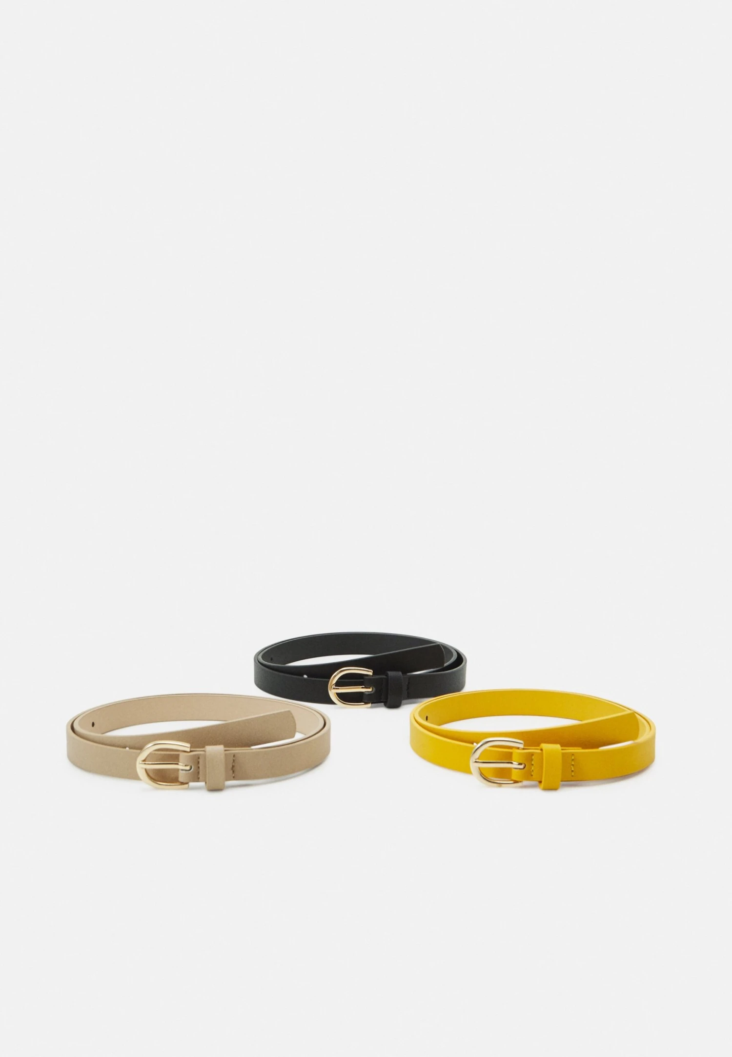 Anna Field 3 Pack - Riem - Black/Yellow/Taupe 1 Anna Field 3 Pack - Riem - Black/Yellow/Taupe