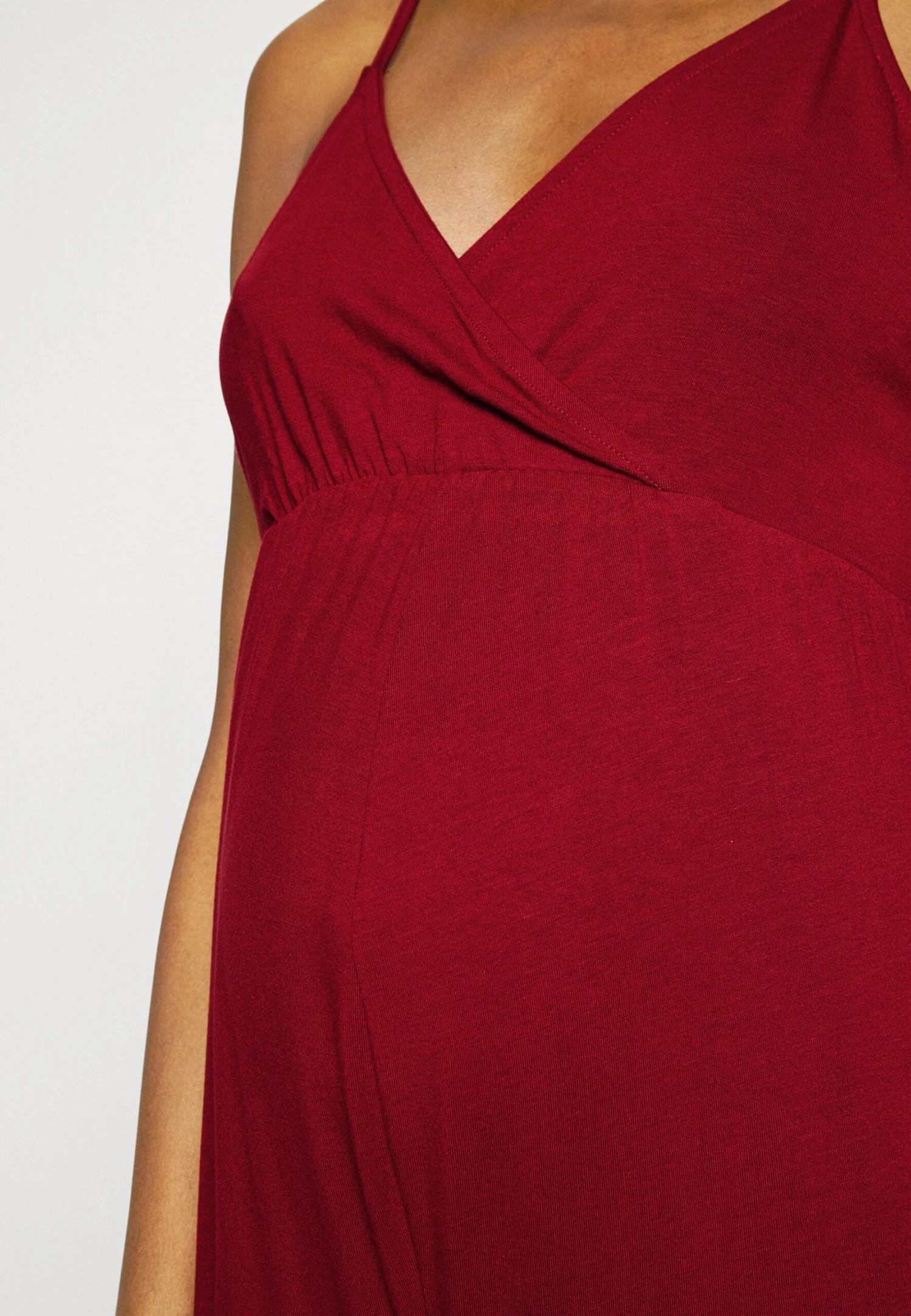 Strappy Drappy Cintered- Jumpsuit - Dark Red 7 Strappy Drappy Cintered- Jumpsuit - Dark Red - Afbeelding 7