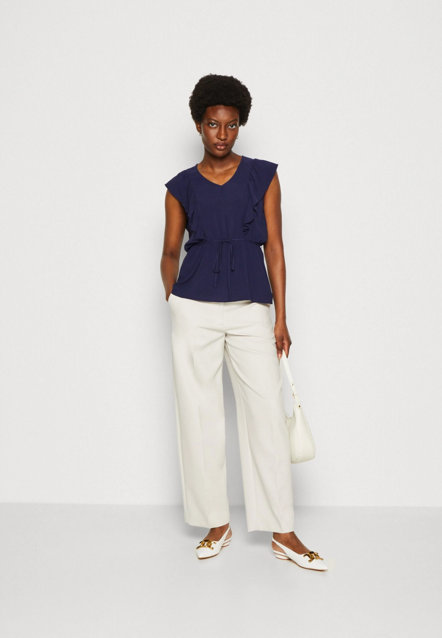 Anna Field Top - Dark Blue 2 Anna Field Top - Dark Blue - Afbeelding 2