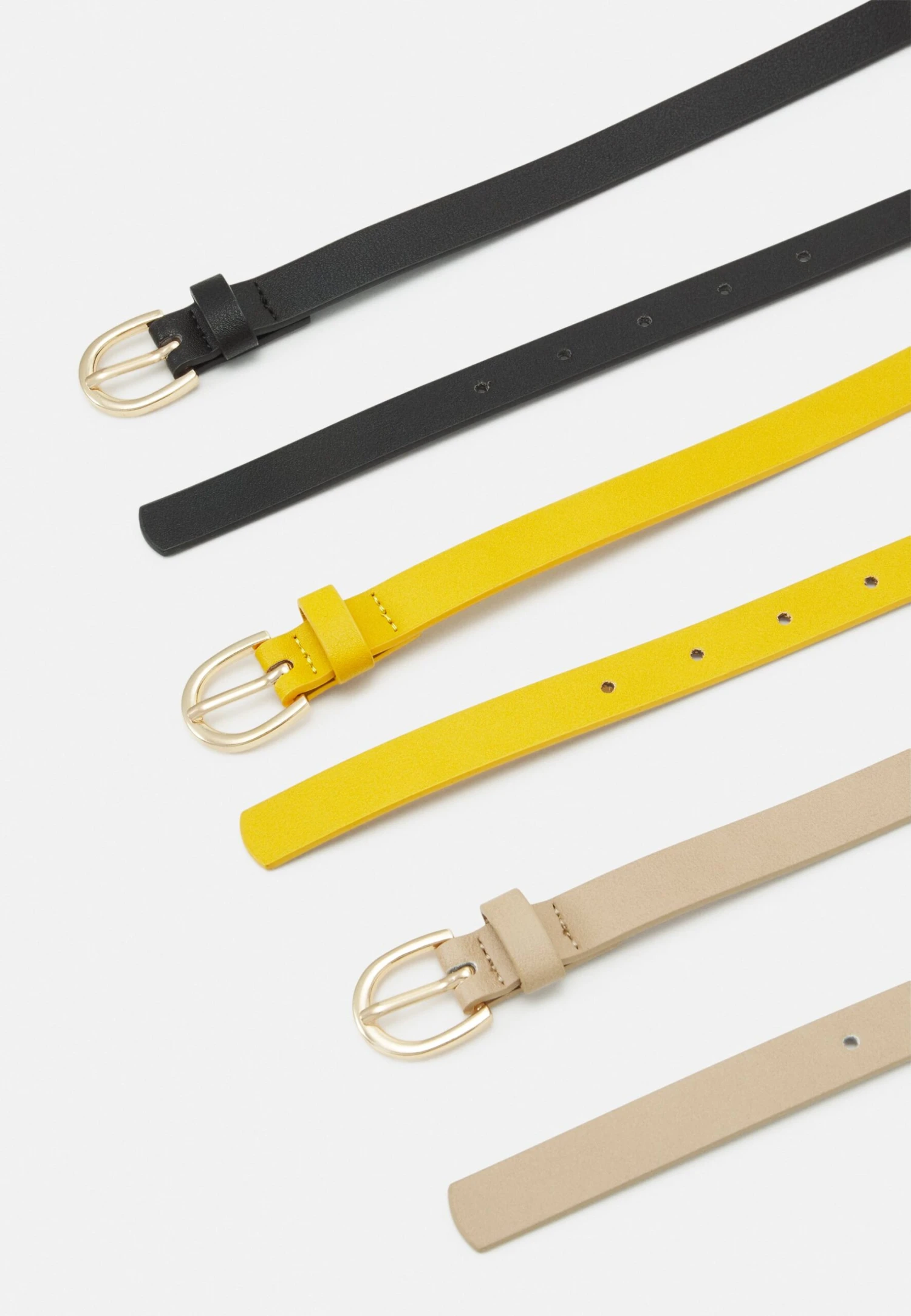 Anna Field 3 Pack - Riem - Black/Yellow/Taupe 2 Anna Field 3 Pack - Riem - Black/Yellow/Taupe - Afbeelding 2