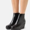 Anna Field Leather Winter Boot - Korte Laarzen - Black