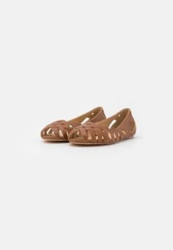 Anna Field Leather - Peeptoe Ballerina'S - Cognac -Anna Field 4312825a282247098d4f7bd34b450c5f