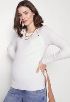 Nursing - Button Opening - Trui - White -Anna Field 4b78fcc94aeb475a964819c45a823428