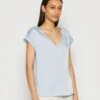 Anna Field T-Shirt Basic - Light Blue