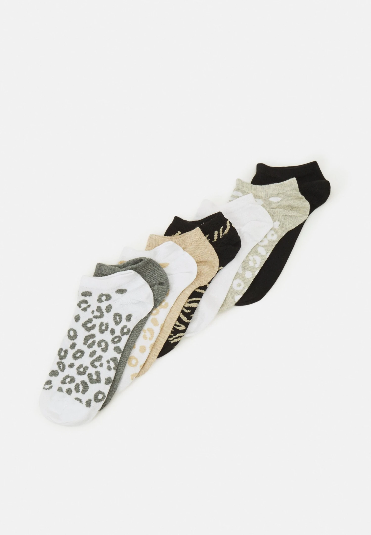 Anna Field 8 Pack - Sokken - White/Beige/Grey 1 Anna Field 8 Pack - Sokken - White/Beige/Grey