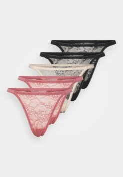 Anna Field 5 Pack - String - Black/Nude/Pink -Anna Field 5a382264ee554369832e13b8dbb4e290