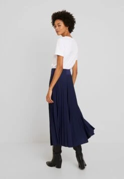 Anna Field Plisse A-Line Midi Skirt - A-Lijn Rok - Maritime Blue -Anna Field 5e377213776043ae87e0befe2a75e8ca