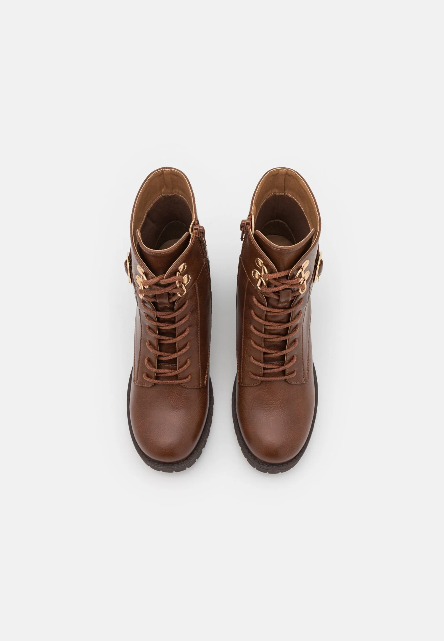 Veterboots - Cognac 6 Veterboots - Cognac - Afbeelding 6