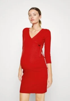 Wrapped Dress - Jerseyjurk - Red
