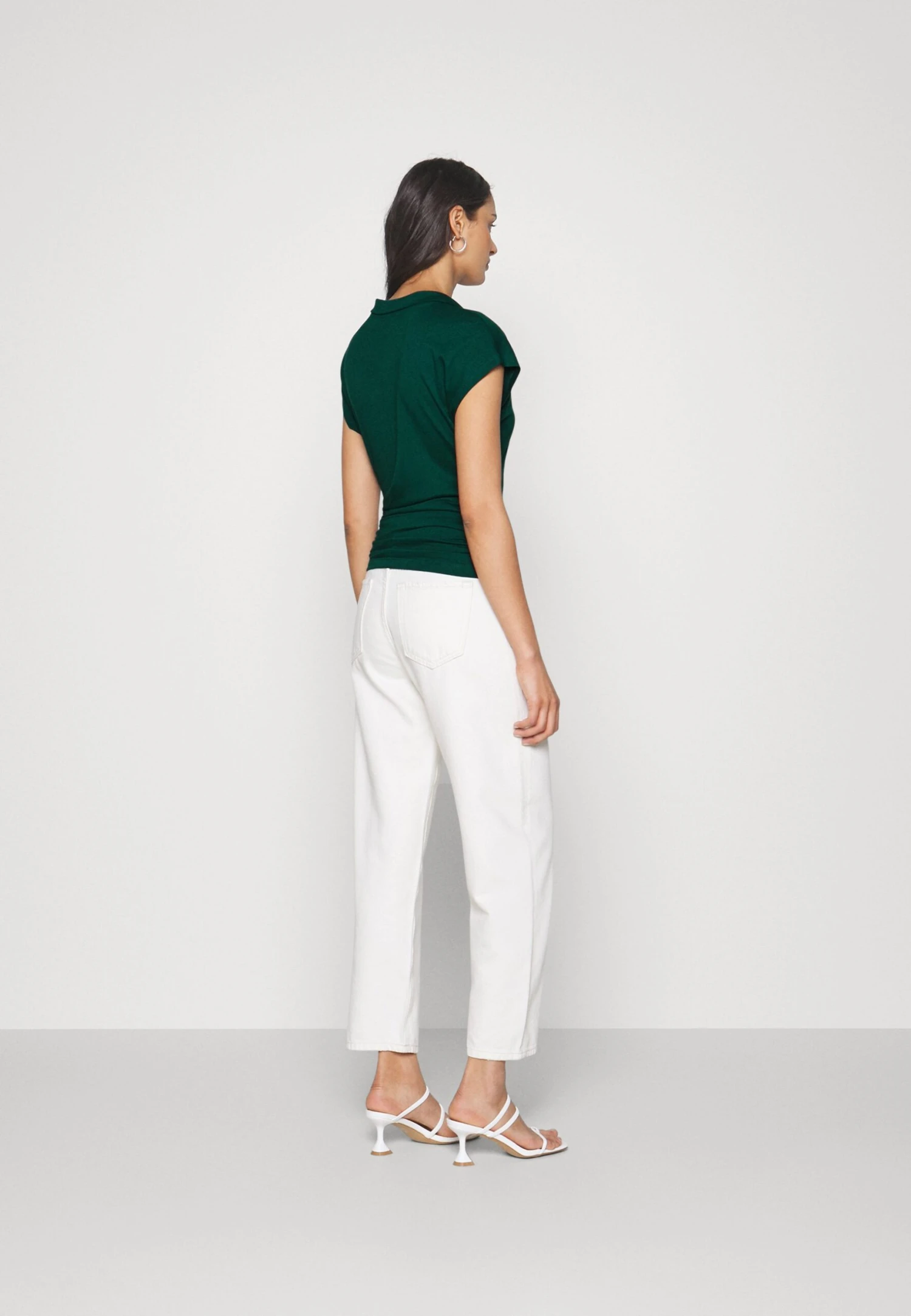 Anna Field Wrap Blouse- Blouse - Dark Green 3 Anna Field Wrap Blouse- Blouse - Dark Green - Afbeelding 3