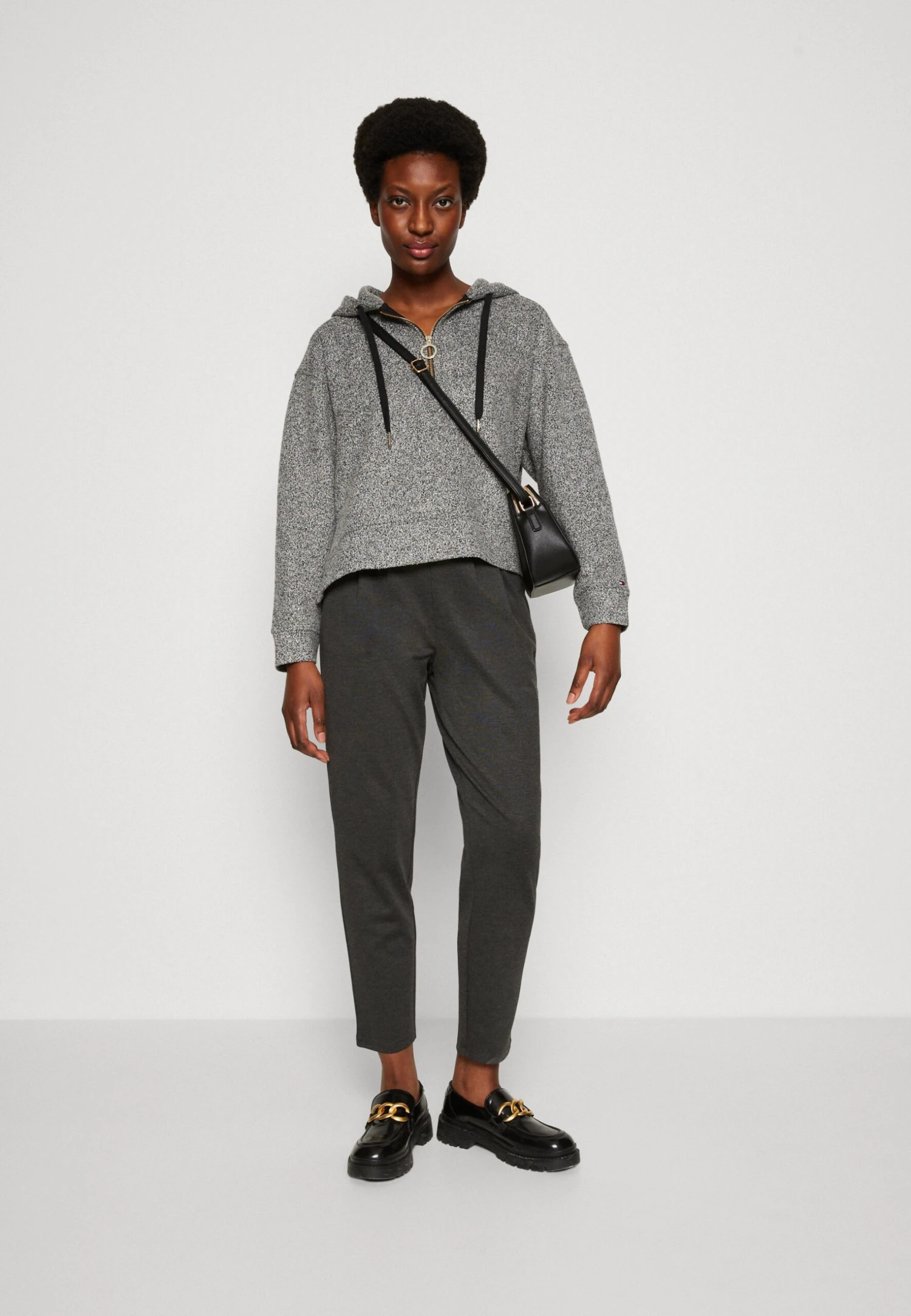 Anna Field Broek - Mottled Dark Grey 2 Anna Field Broek - Mottled Dark Grey - Afbeelding 2