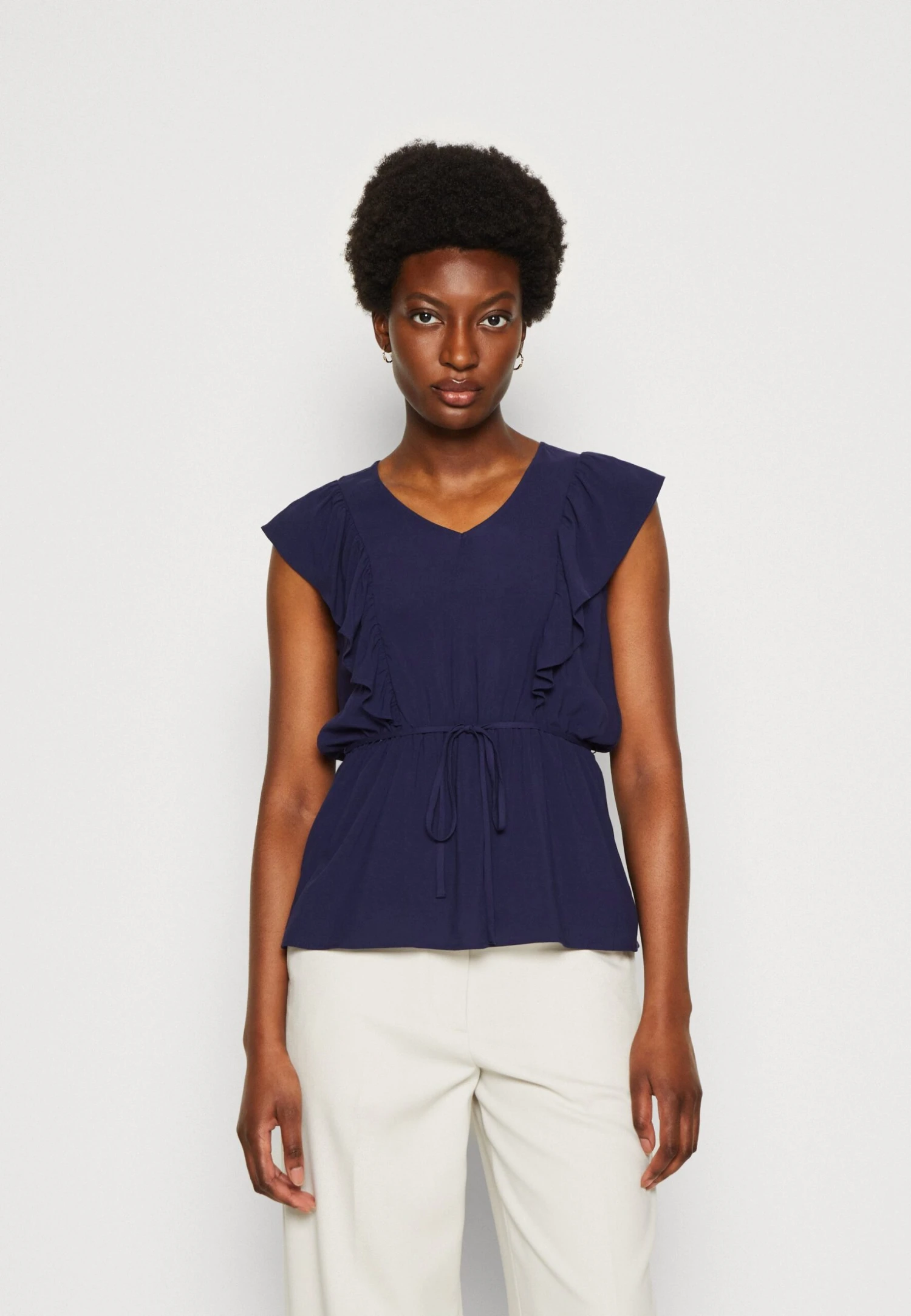 Anna Field Top - Dark Blue 1 Anna Field Top - Dark Blue