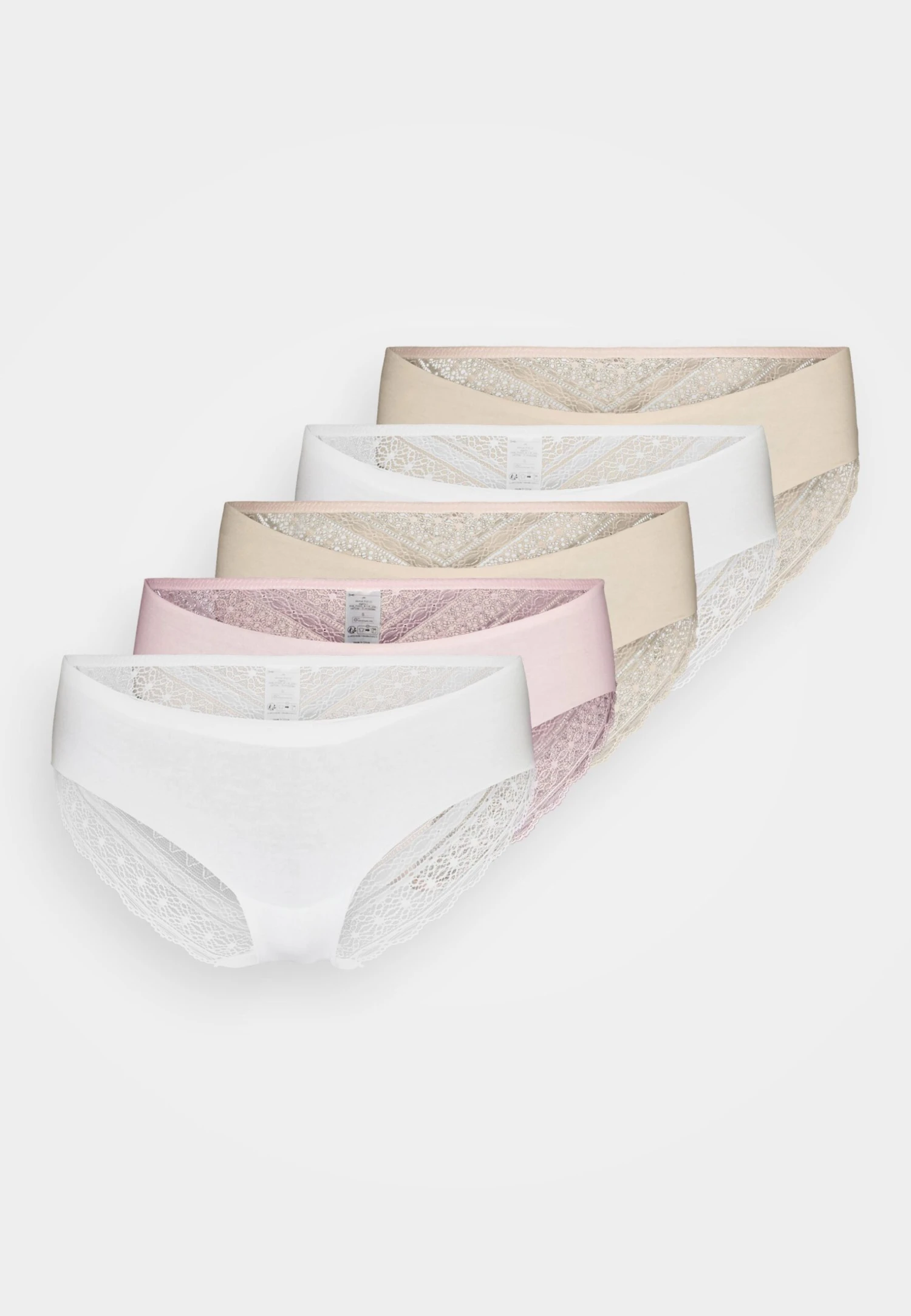 Anna Field 5 Pack- Slip - Pink/White/Nude 6 Anna Field 5 Pack- Slip - Pink/White/Nude - Afbeelding 6