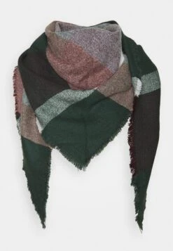 Anna Field Halsdoek - Dark Green/Light Pink