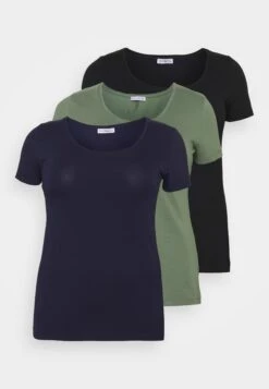3Er Pack- T-Shirt Basic - Blue/Green/Black