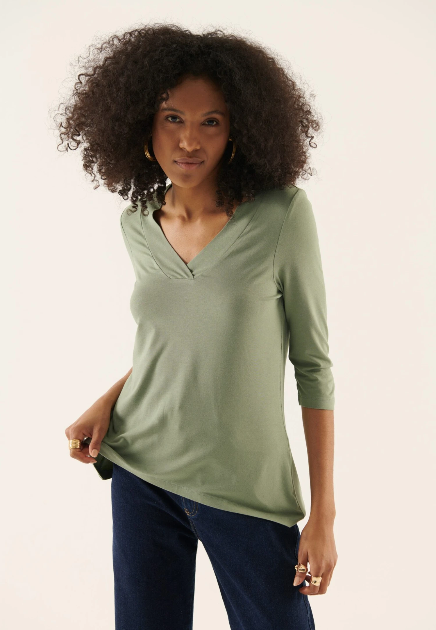 Anna Field 2 Pack - Longsleeve - Black/Light Green 2 Anna Field 2 Pack - Longsleeve - Black/Light Green - Afbeelding 2