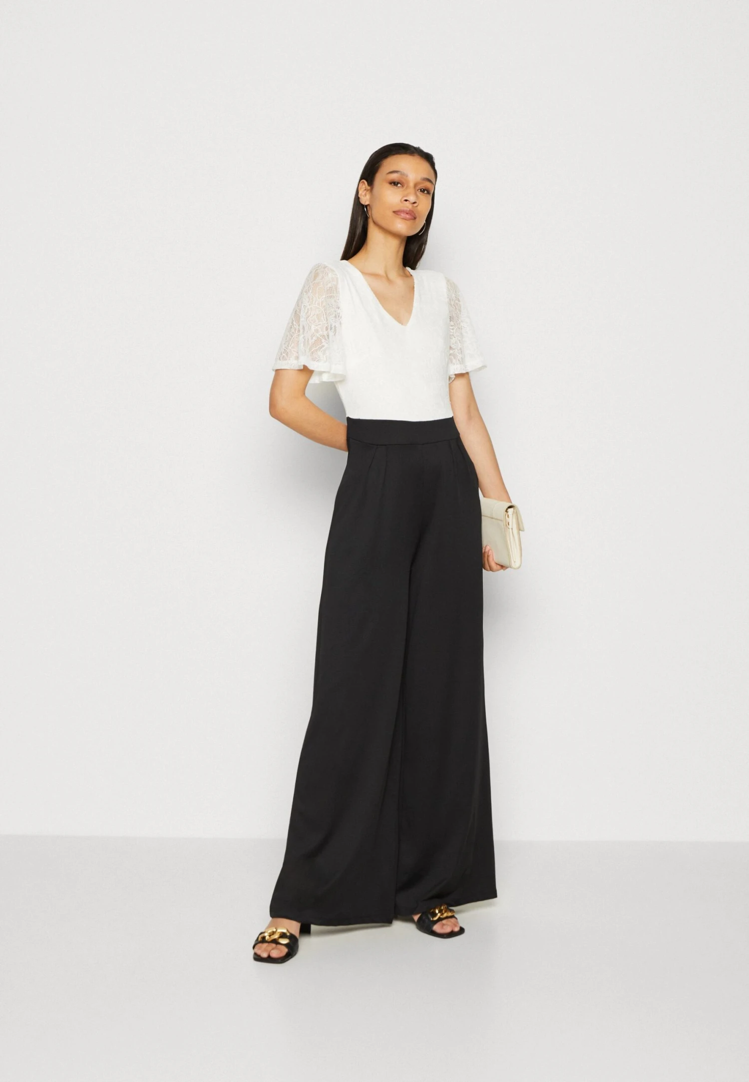 Anna Field Jumpsuit - White/Black 2 Anna Field Jumpsuit - White/Black - Afbeelding 2