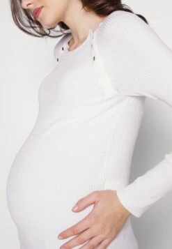 Nursing - Button Opening - Trui - White -Anna Field d779e2bf277145d7bbbb276e609117d4