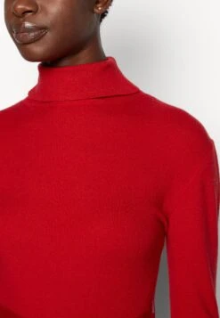 Anna Field Rollkragen Ripp Mini Strickkleid Mit Gürtel - Gebreide Jurk - Red -Anna Field e229e9715e964e678ca460f88b8a65a3