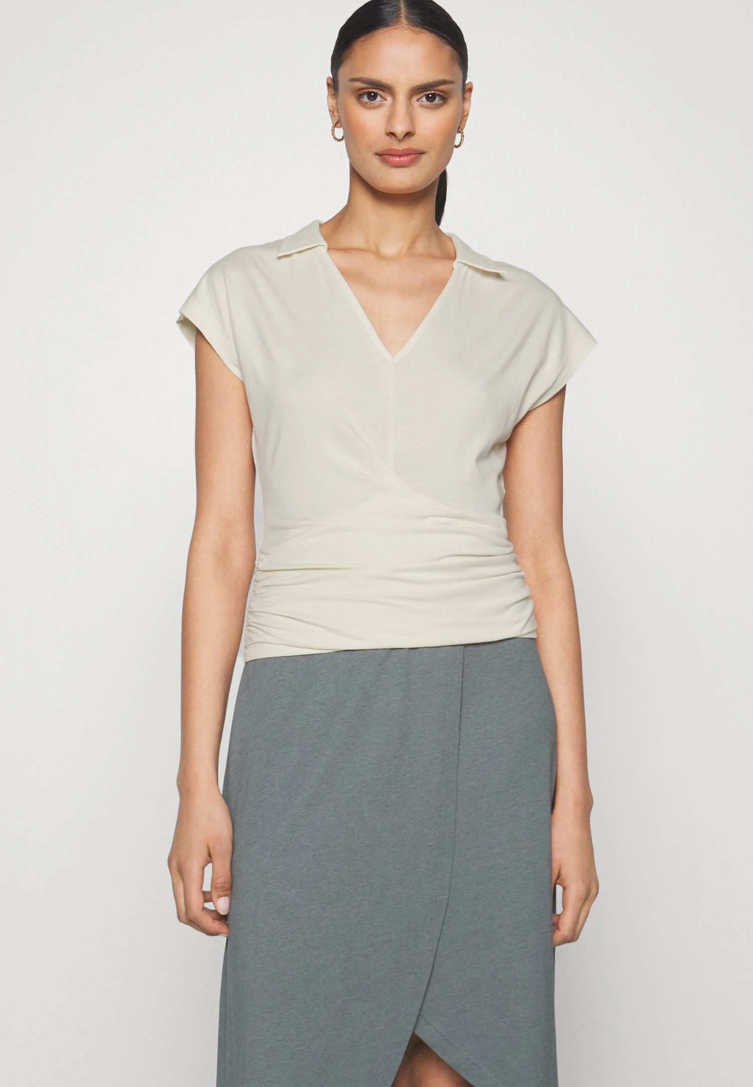 Anna Field Wrap Blouse- Blouse - Offwhite 6 Anna Field Wrap Blouse- Blouse - Offwhite - Afbeelding 6