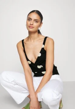 Anna Field Top - Black/White -Anna Field ef9bd2e8042249a0a3f84c138d94ee20