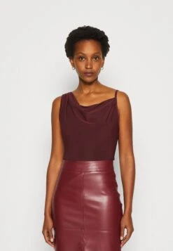 Anna Field Top - Dark Red