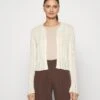 Anna Field Pointelle Bolero - Vest -Offwhite